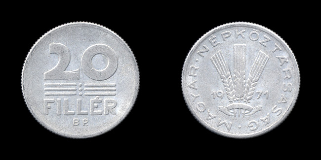 20 филлеров, Венгрия, 1971 год