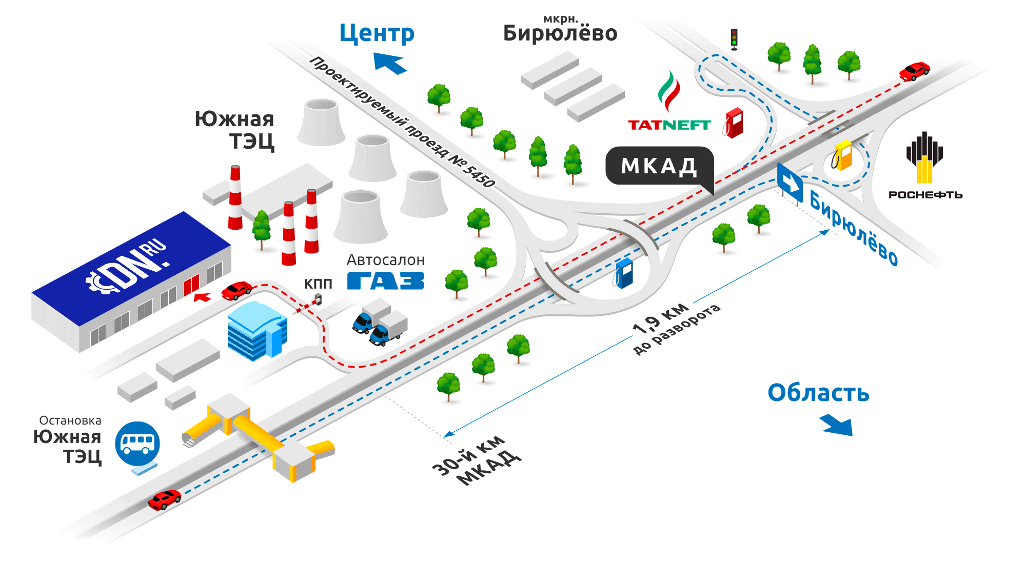 Схема проезда на автомобиле