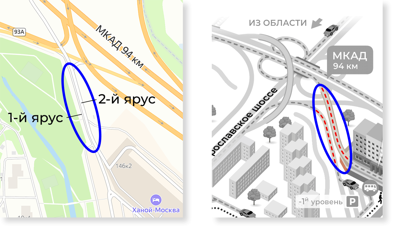 Создание карты проезда к апарт-отелю Ханой-Москва